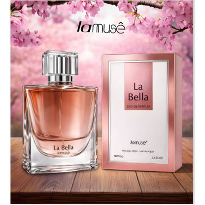 LA MUSE La Bella by Lamuse Eau de Parfum 100ml - Long Lasting Floral Fruity Sweet Fragrance Perfume for Women Elegant Daily W