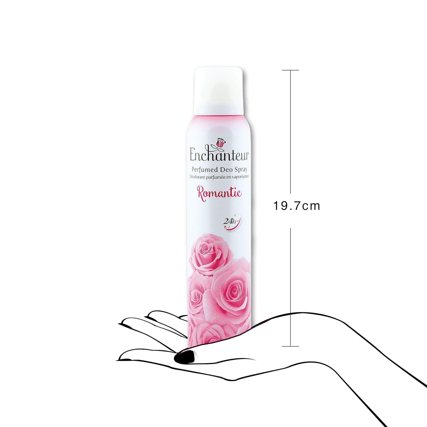 Enchanteur Romantic Perfumed Deo Spray for Women 150ml - Long Lasting Floral Fragrance Body Spray for Freshness & Odor Protec