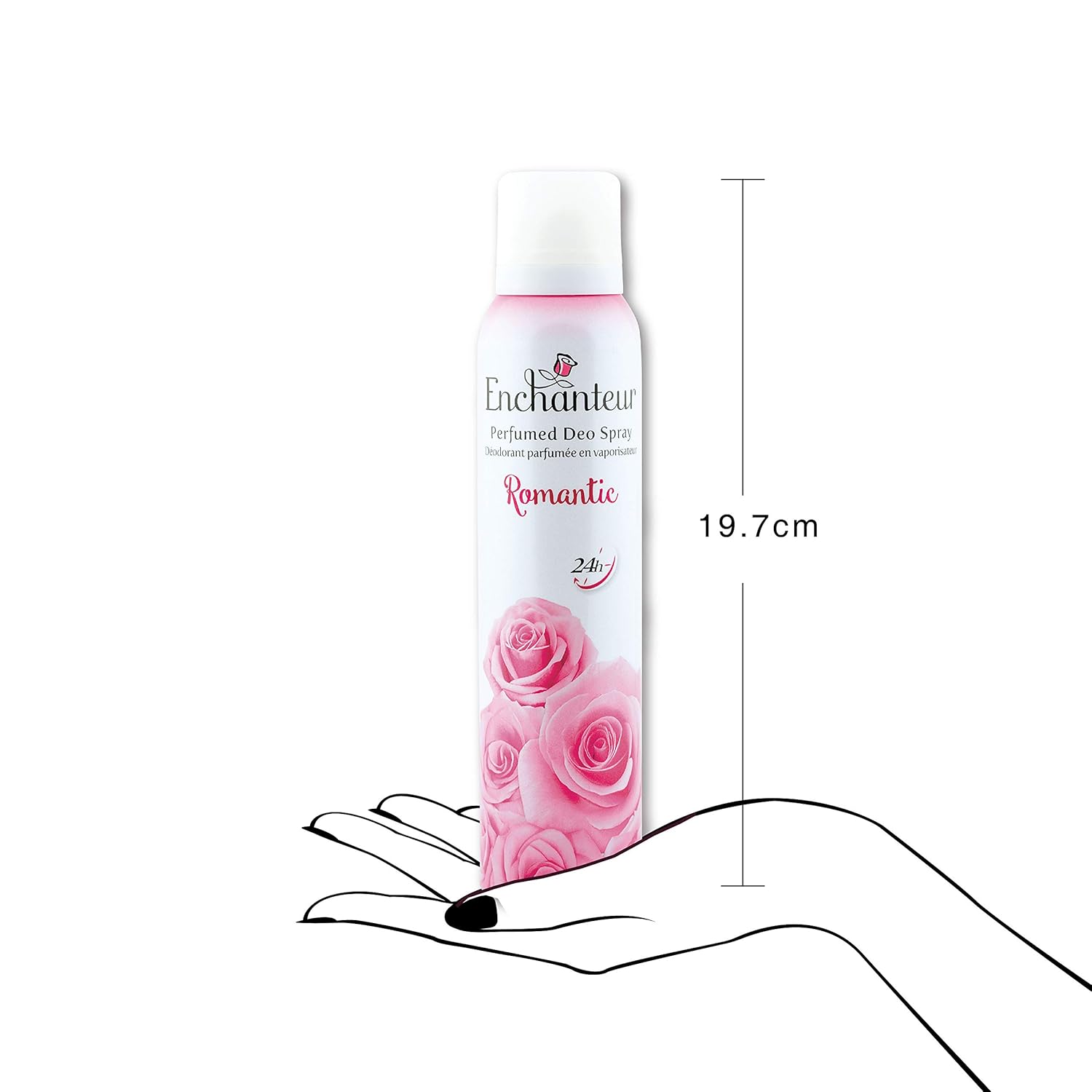 Enchanteur Romantic Perfumed Deo Spray for Women 150ml - Long Lasting Floral Fragrance Body Spray for Freshness & Odor Protec