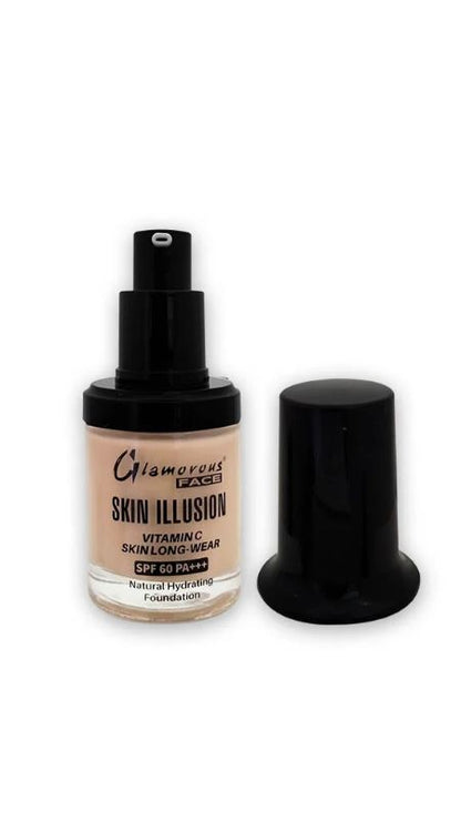 Glamorous Face Skin Illusion Vitamin C Liquid Foundation 25ml (SHADE:140)