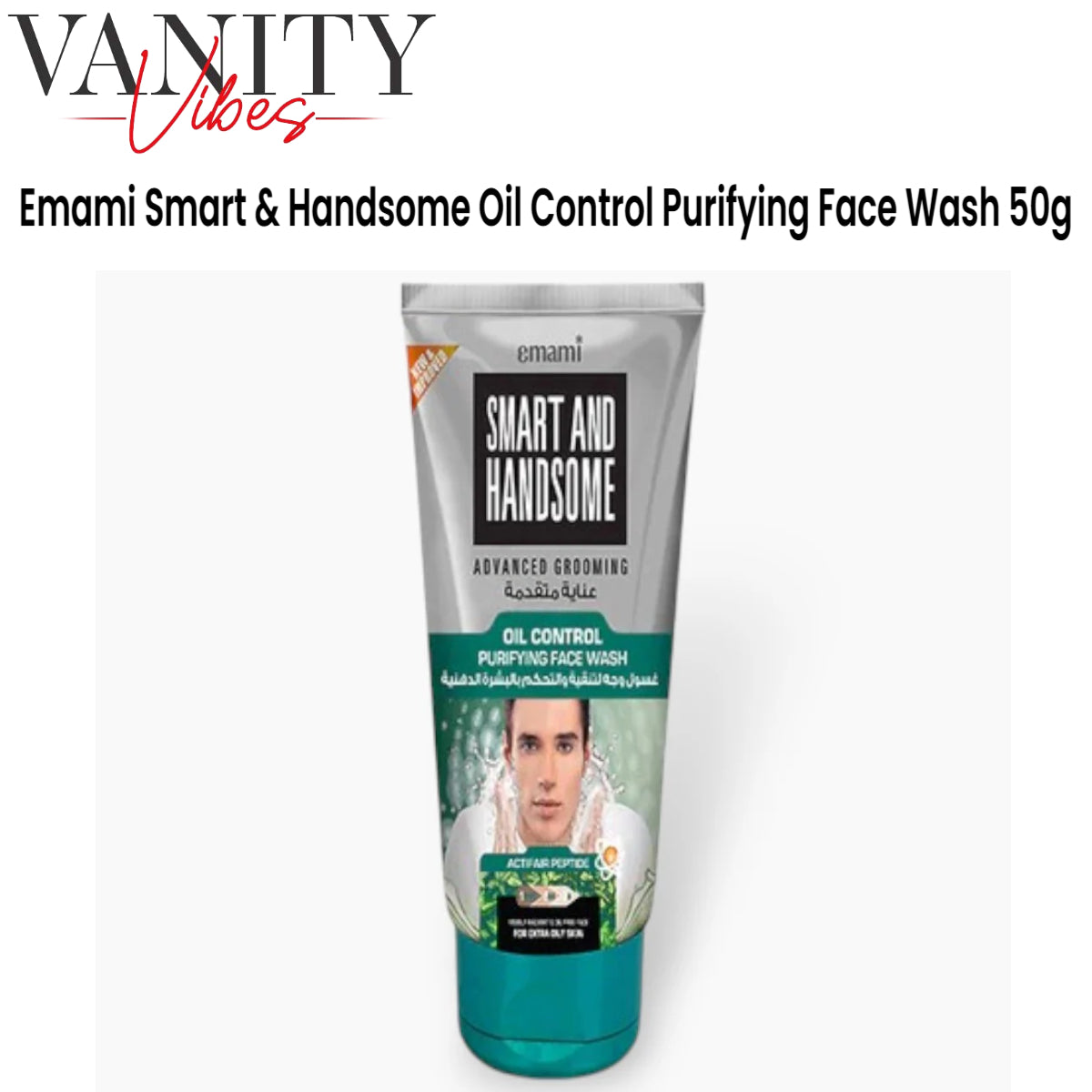 Emami Smart & Handsome Oil Control Purifying Face Wash 50g