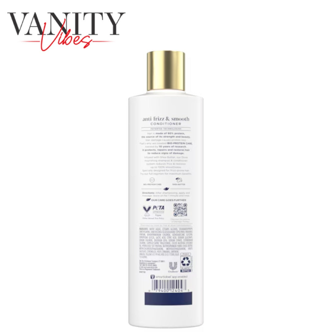 Dove Damage Therapy Anti-Frizz & Smooth Conditioner 355ml - Smoothing Conditioner for Frizzy, Rough & Unmanageable Hair (USA)