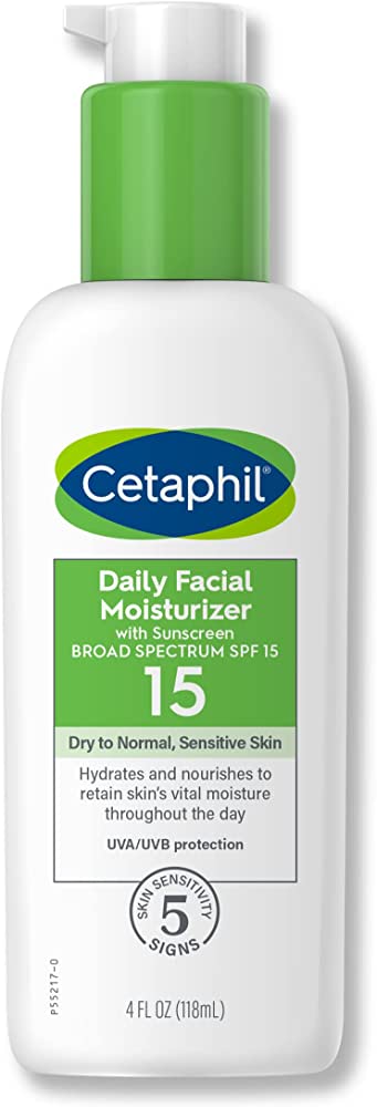 Cetaphil Daily Facial Moisturizer 118ml with Sunscreen 15 SPF | 4 Ounce