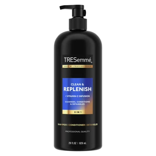 Tresemme Clean & Replenish 3-in-1 Shampoo Conditioner & Detangler 828ml