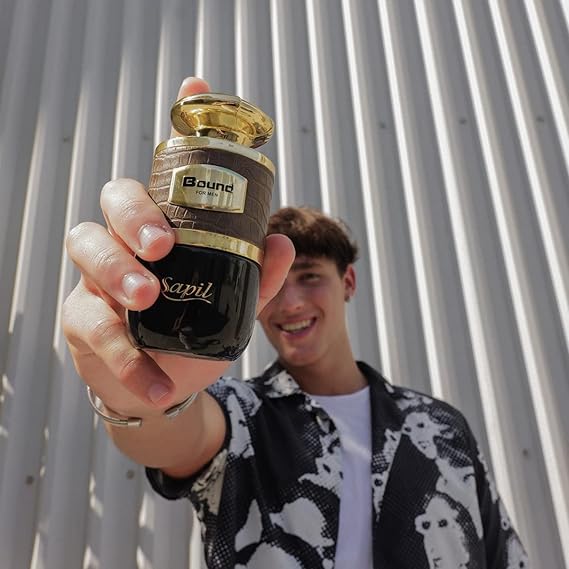 Sapil Bound Eau de Toilette for Men 100ml - Long Lasting Masculine Fragrance with Fresh Woody Aromatic Notes for Daily Wear, 