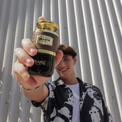 Sapil Bound Eau de Toilette for Men 100ml - Long Lasting Masculine Fragrance with Fresh Woody Aromatic Notes for Daily Wear, 