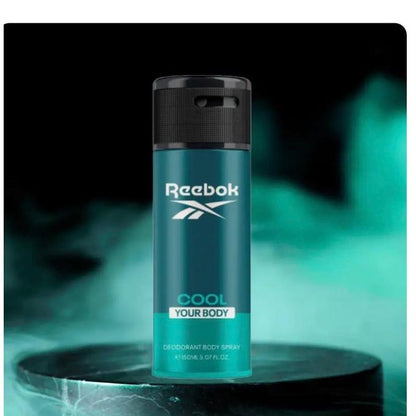 Reebok Cool For Him Deodorant Body Spray 150ml – Long Lasting Fresh Aquatic Masculine Fragrance with All Day Odor Protection,