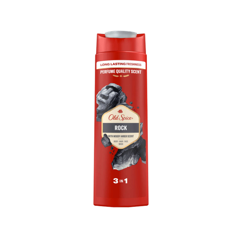 Old Spice Rock 3 in 1 Body Hair and Face wash 400ml