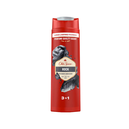 Old Spice Rock 3 in 1 Body Hair and Face wash 400ml