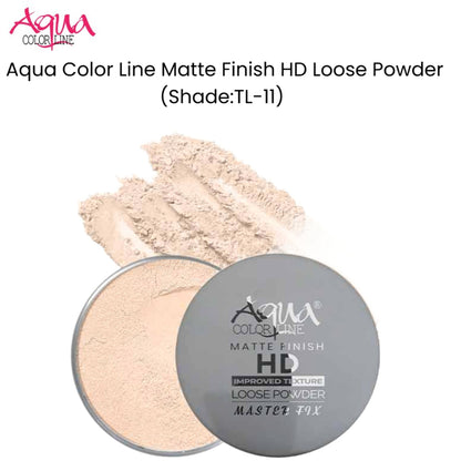 Aqua Color Line Matte Finish HD Loose Powder (Shade:TL-11)