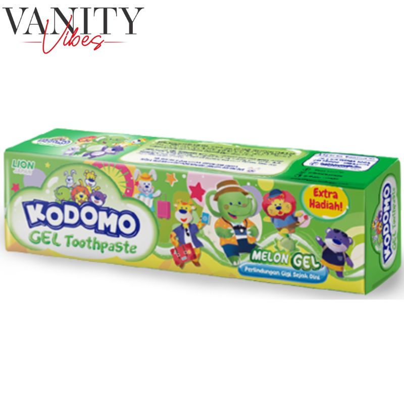 Kodomo Lion Japan Melon Gel Toothpaste 45g Extra Gift Gentle Cavity Protection for Kids