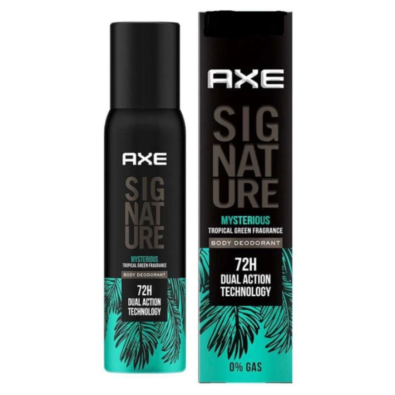 Axe Signature Mysterious Tropical Green 72H Fragrance Body Deodorant 0% Gas 122ml