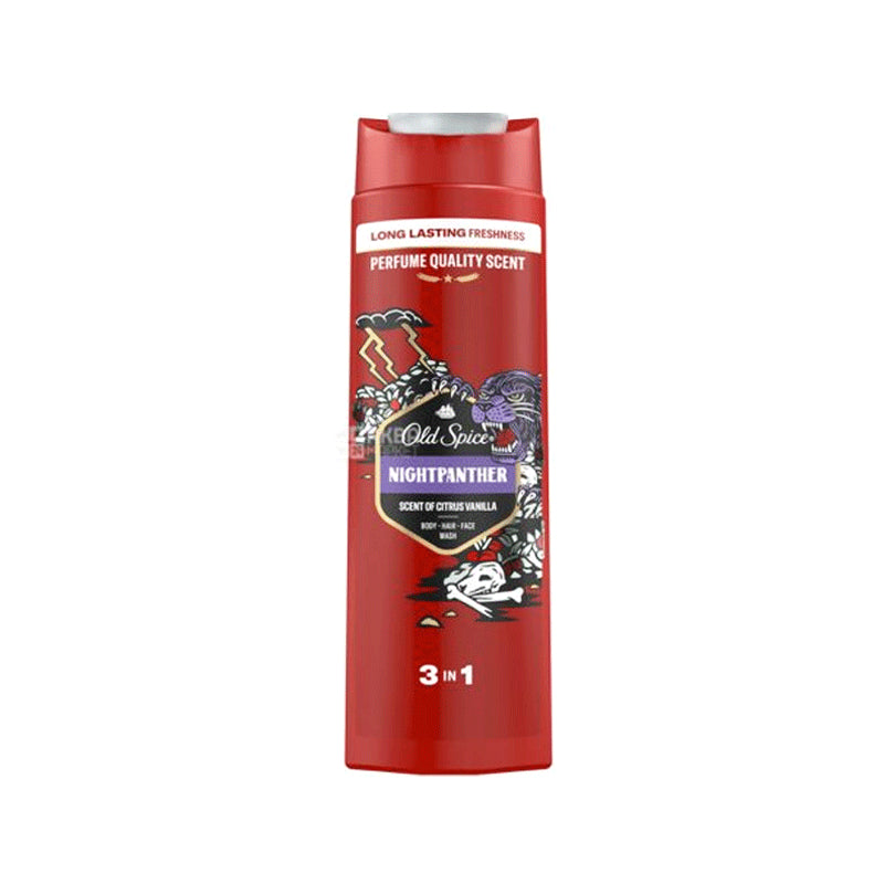 Old Spice NightPanther 3-In-1 Hair / Body / Face Wash 400ml