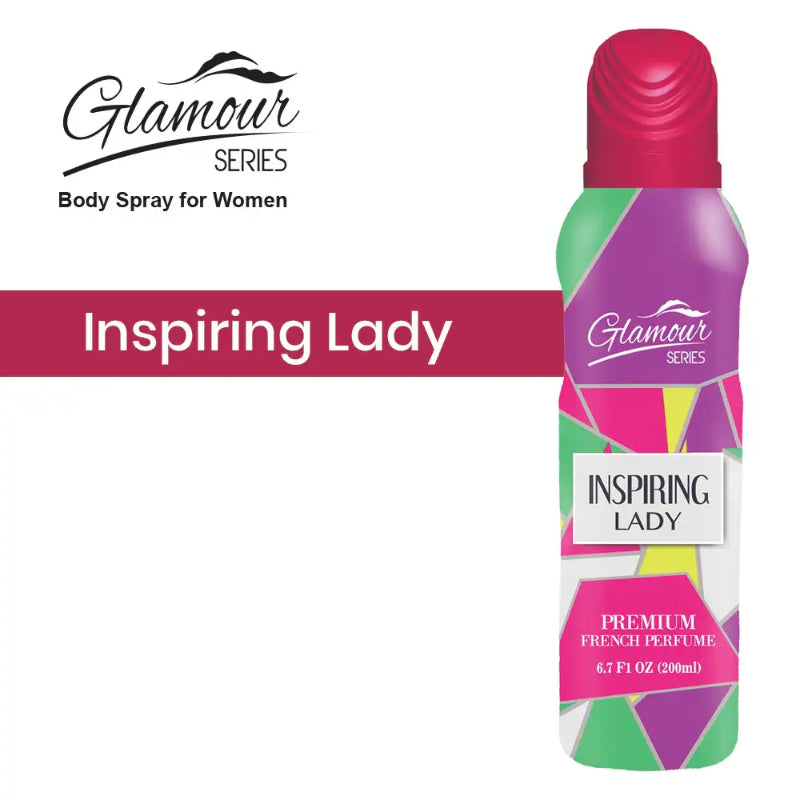 Glamour Series Inspiring Lady Premium Perfume 200ml - Long Lasting Luxury Fragrance for Women, Fresh & Elegant Scent