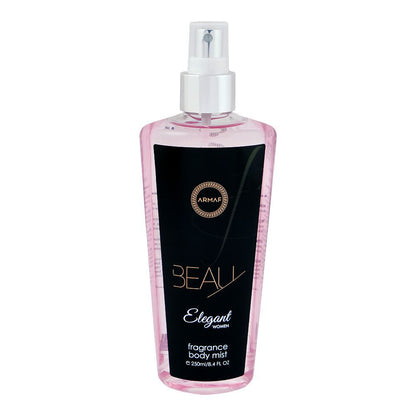 Armaf Beau Elegant Women Fragrance Body Mist 250ml – Long Lasting Fresh & Elegant Feminine Perfume Spray