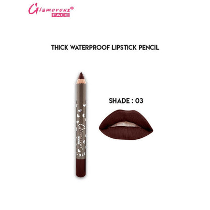 Glamorous Face Thick WaterProof LipStick Pencil (SHADE 03)