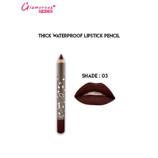 Glamorous Face Thick WaterProof LipStick Pencil (SHADE 03)