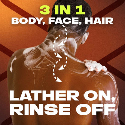 Axe Dark Temptation 12h Long Lasting Fragrance 3 In 1 Body Wash 400ml