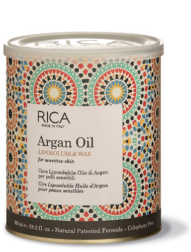 Rica Argan Oil Liposoluble Wax For Sensitive Skin-800 ML