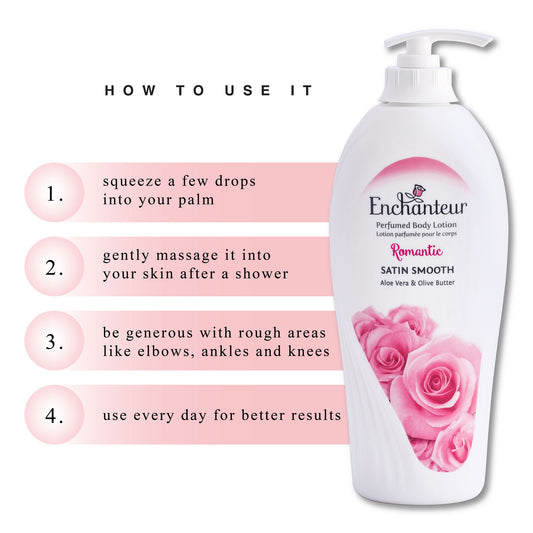 Enchanteur MoistureSilk Romantic Perfumed Body Lotion 500 ml