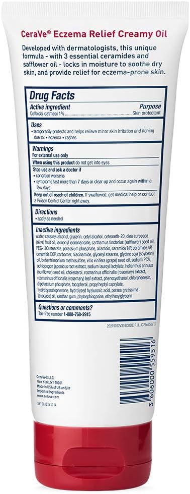 Cerave Eczema Relief Creamy Oil 8oz/236ml