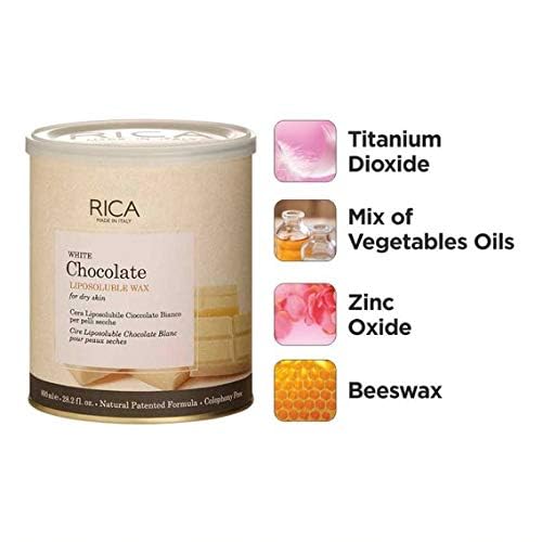 Rica White Chocolate Liposoluble Wax For Dry Skin  800ML