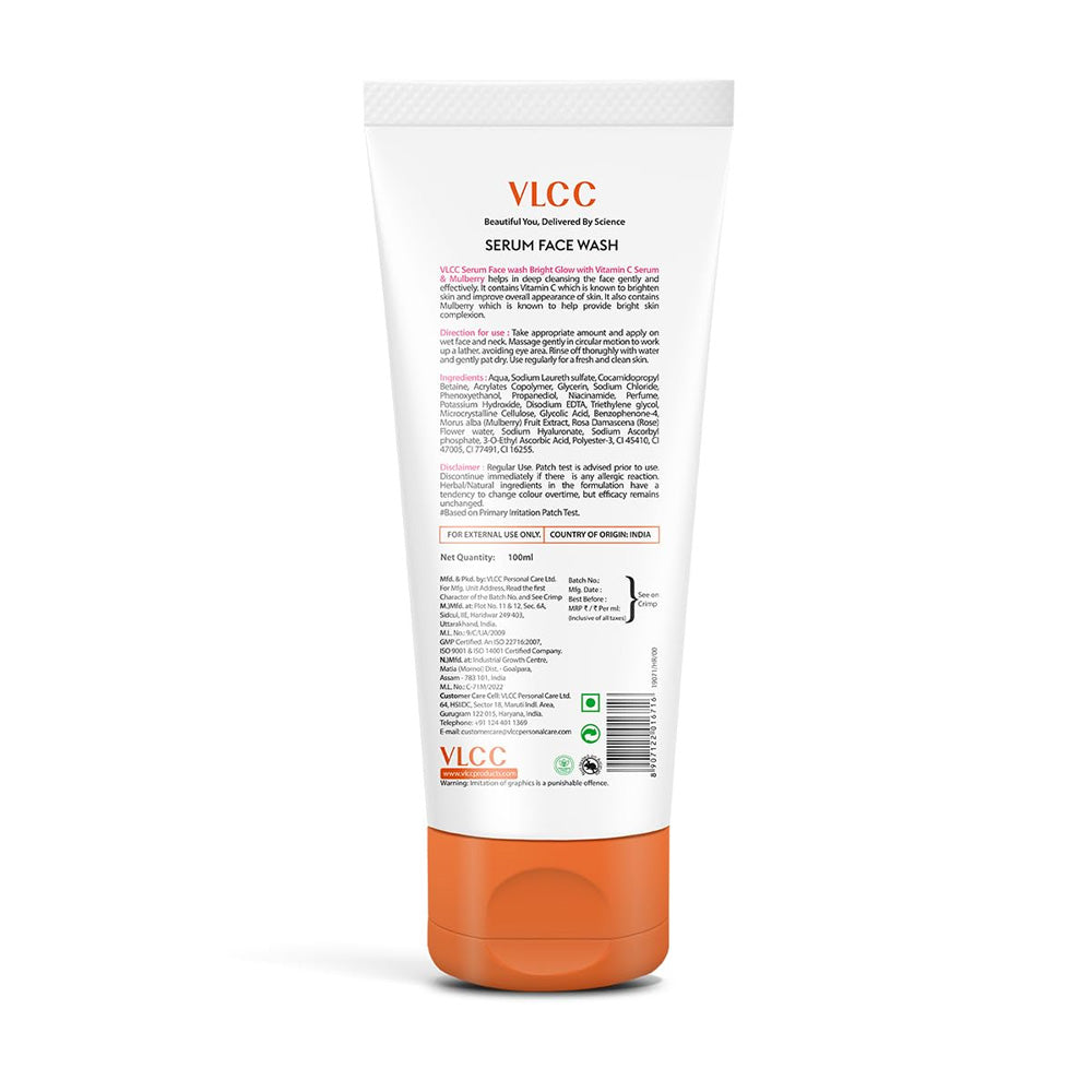 VLCC Bright Glow Serum Face Wash with Vitamin C & Mulberry 150ml