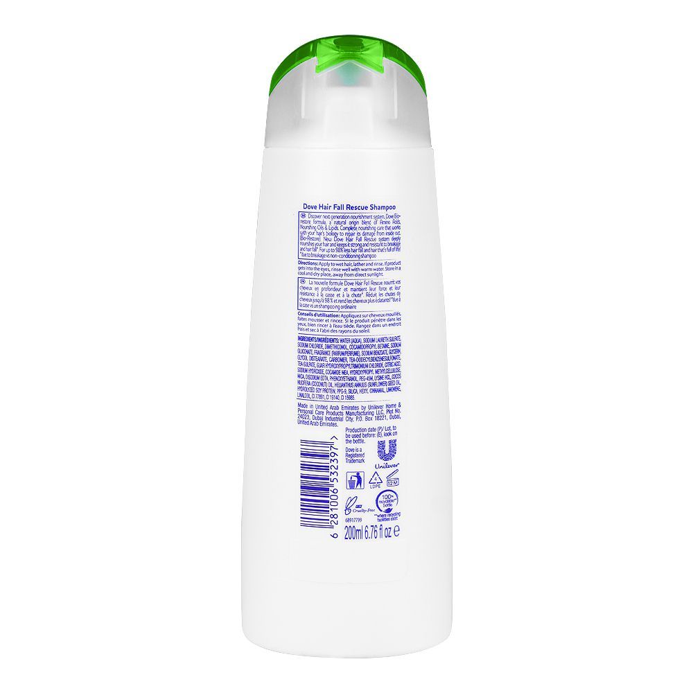 Dove Hairfall Rescue anti-chute Shampoo 200ml