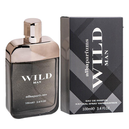 Alba Perfumes Wild Man AlbaParfums Eau de Parfum 100ml for Men - Long Lasting Bold Masculine Luxury Fragrance Spray