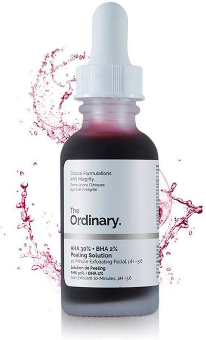 The Ordinary AHA 30% + BHA 2% Peeling Solution 30 ml Exfoliating & Brightening Treatment (K Beauty)