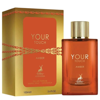 Your Touch Amber Eau De Parfum 100ml by Maison Alhambra Long-Lasting Warm & Elegant Fragrance
