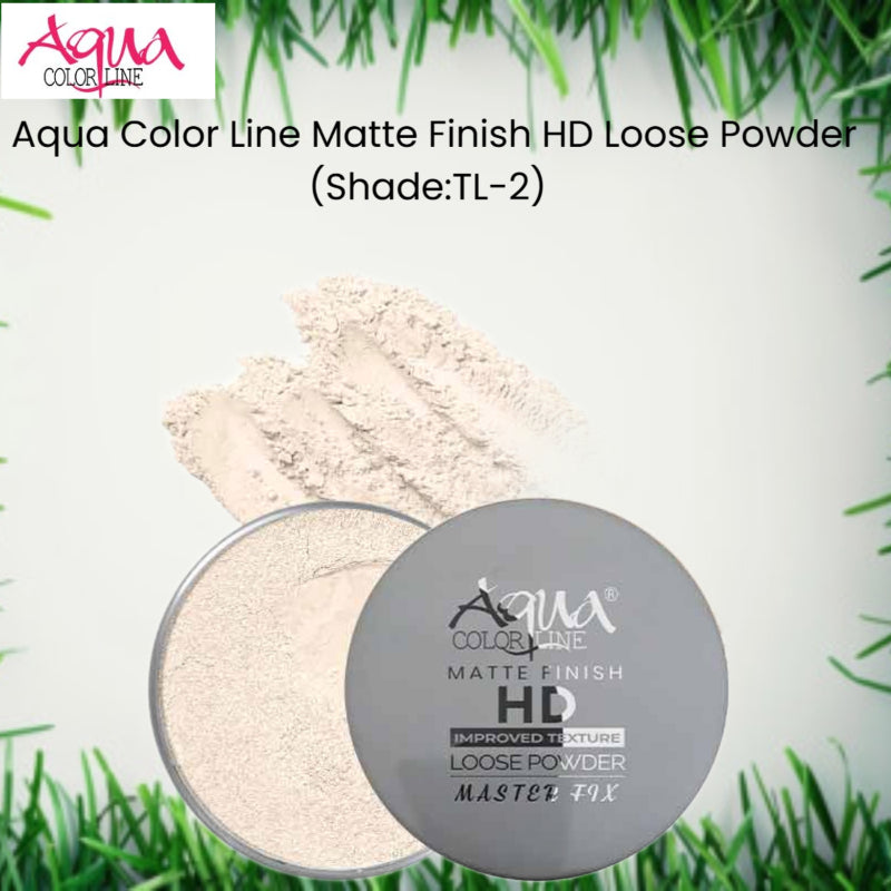Aqua Color Line Matte Finish HD Loose Powder (Shade:TL-2)