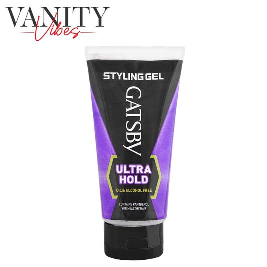 Gatsby Ultra Hold Hair Styling Gel Oil & Alcohol Free 150ml