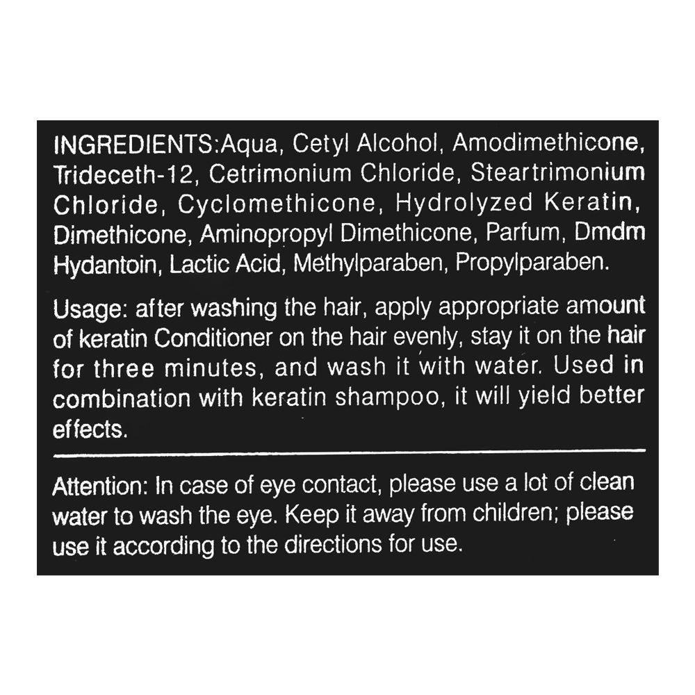 Bremod Keratin Plant Extract Conditioner 400ml - Deep Repair & Smoothening Hair Conditioner for Soft, Shiny & Frizz Free Hair
