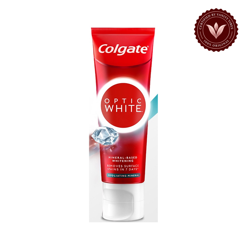 Colgate — Colgate Optic White Exfoliating Mineral Toothpaste 100g Brightening & Deep Clean Formula — image 1