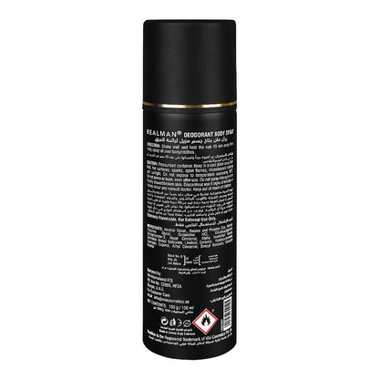 Real Man Fresh Spirit Deodorant Body Spray 150ml Long‑Lasting Fresh Masculine Fragrance