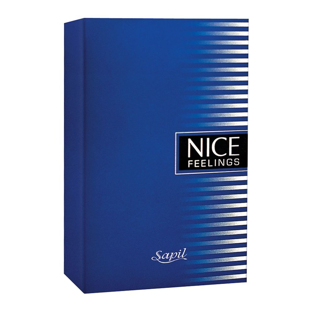 Sapil Nice Feelings Blue Eau de Toilette for Men 75ml - Long Lasting Fresh Aquatic Masculine Fragrance Perfume with All Day C