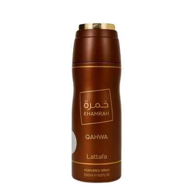 Eclaire Deodorant Spray 200ml + Khamrah Qahwa Deodorant Spray 200ml by Lattafa (Pack of 2)