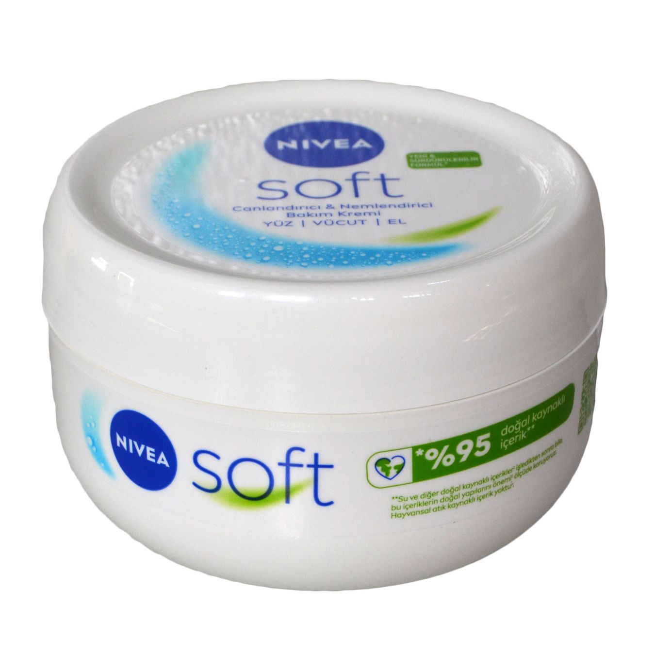 Nivea Soft Canlandırıcı & Nemlendirici Bakım Kremi 300ml - Refreshing Moisturizing Cream for Soft, Smooth Skin