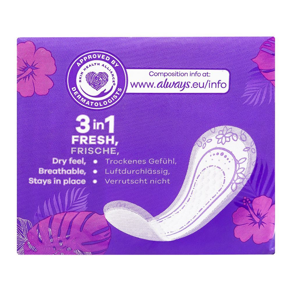 Always Daily Normal Fresh Scent To Go Sanitary Pads 20pcs - Comfortable Protection Sanitary Napkins for Everyday Freshness, O