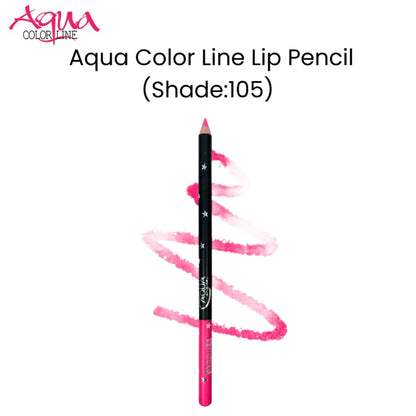 Aqua Color Line Lip Pencil (Shade:105)