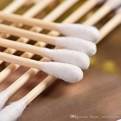 Cotton Buds 100% Pure Cotton Personal Care Wood Jar 200 pieces