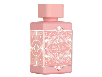 Lattafa Badee Al Oud Noble Blush Pink Eau de Parfum 100ml - Long Lasting Floral Fragrance for Women