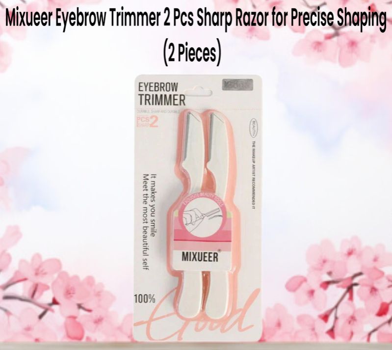 Mixueer Eyebrow Trimmer 2 Pcs Sharp Razor for Precise Shaping (2 Pieces)