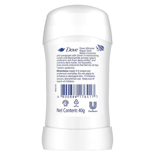 Dove Ultimate Repair 48H Anti Perspirant Soothing Jasmine Deodorant Stick 40g
