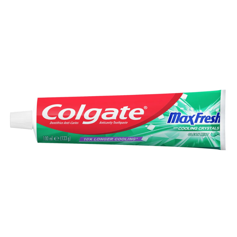 Colgate MaxFresh Toothpaste with Cooling Crystals Clean Mint 100ml - Extra Fresh, 10x Longer Cooling