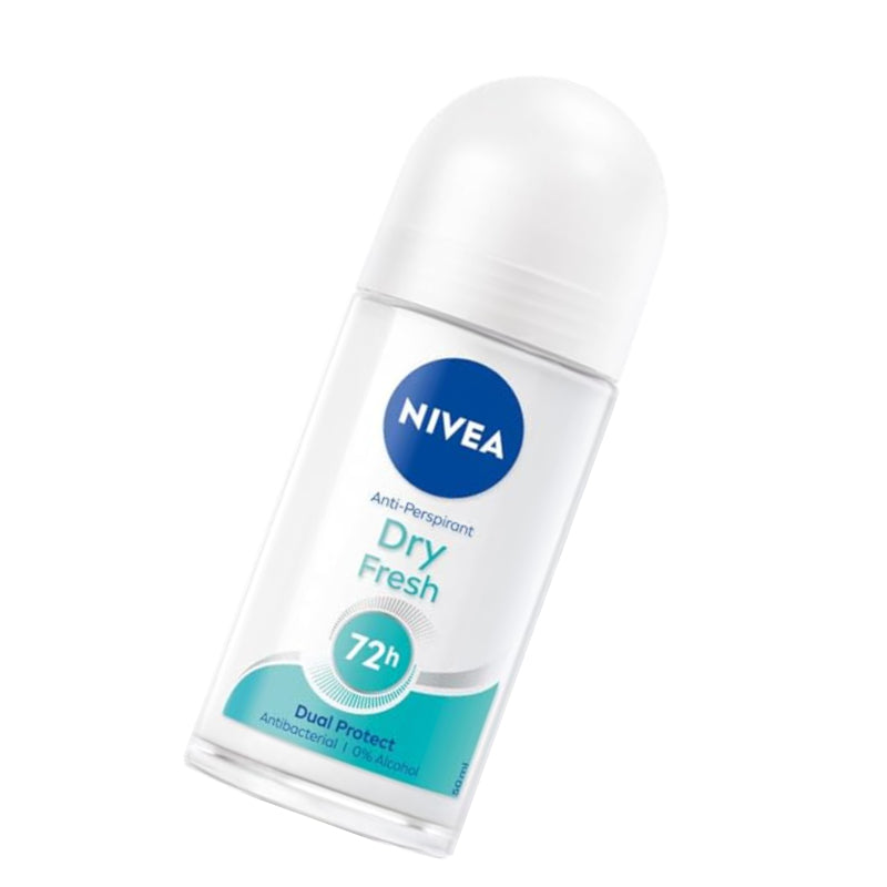 Nivea Dry Fresh Dual Protect 72h Anti Perspirant Deodorant Roll On 50ml