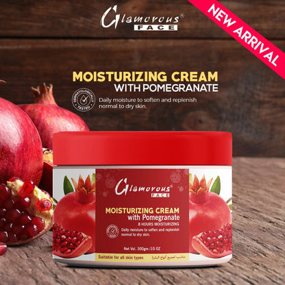 Glamorous Face Moisturizing Cream Jar 300gm (pomegranate)