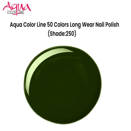 Aqua Color Line 50 Colors Long Wear Nail Polish (Shade:250)