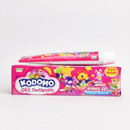 Kodomo Lion Japan Mixed Berries Gel Toothpaste 45g Extra Gift Gentle Cavity Protection for Kids
